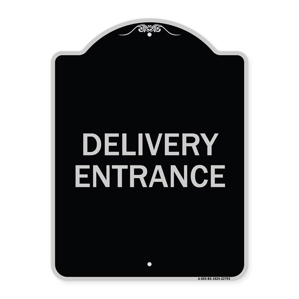 Signmission Traffic Entrance Delivery Entrance Heavy-Gauge Aluminum Architectural Sign, 24" x 18", BS-1824-22793 A-DES-BS-1824-22793 - main